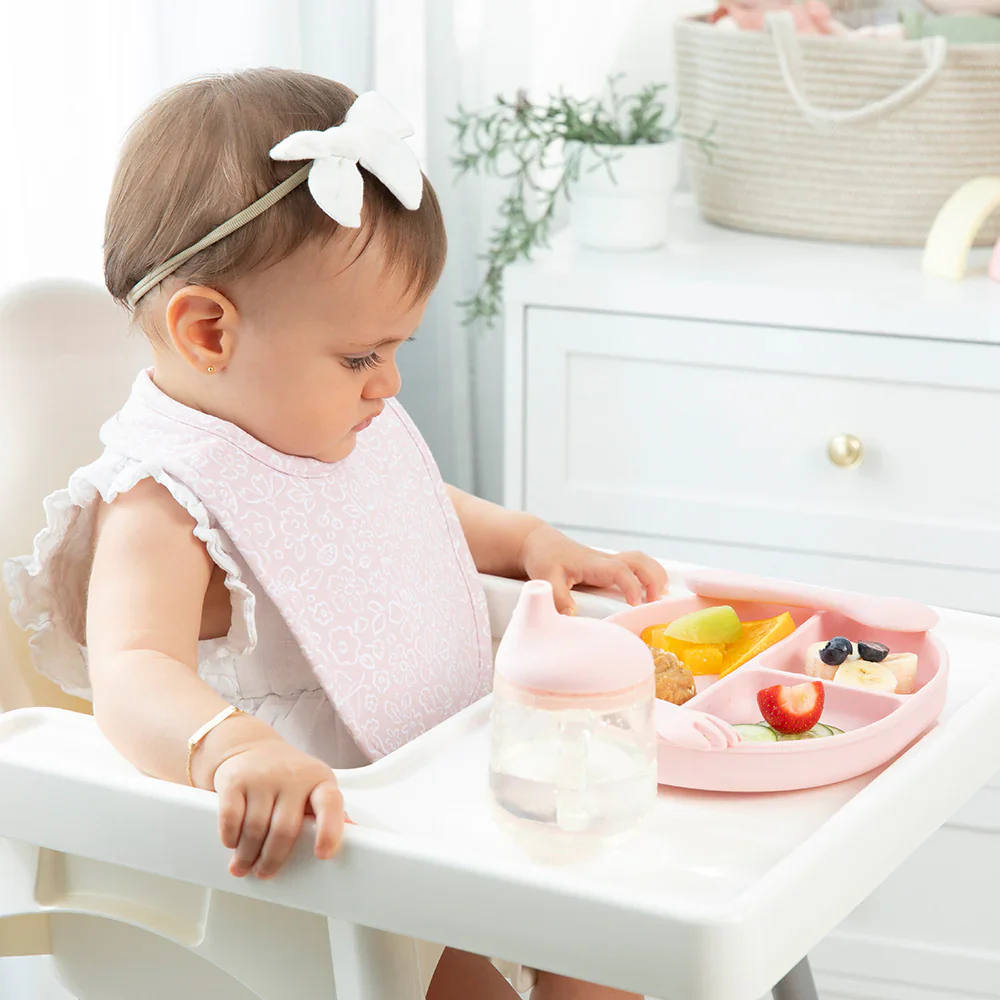 Playground Silicone Feeding Set - Light Pink - Image 5