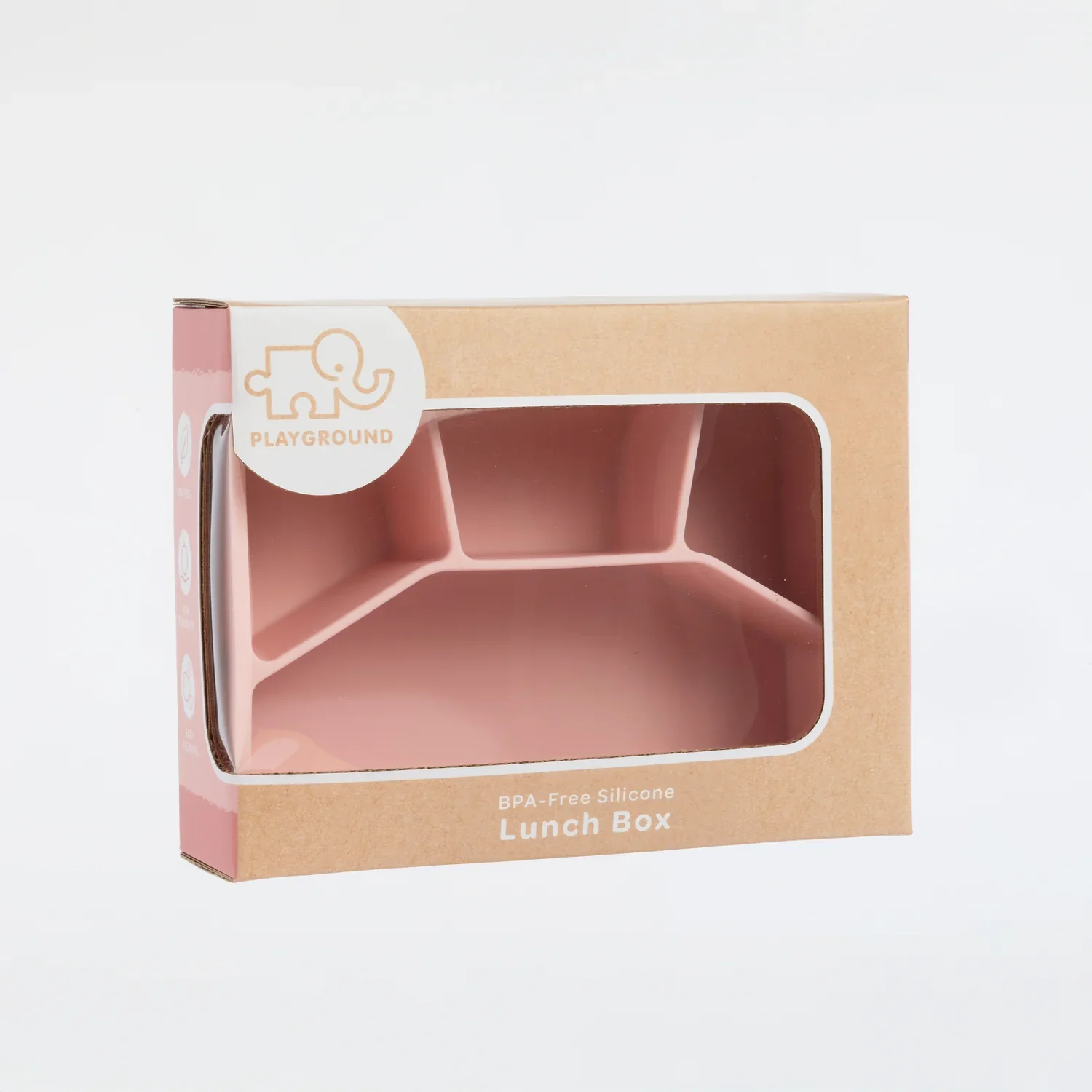 Playground Silicone Lunch Box Large - Light Pink - Image 2
