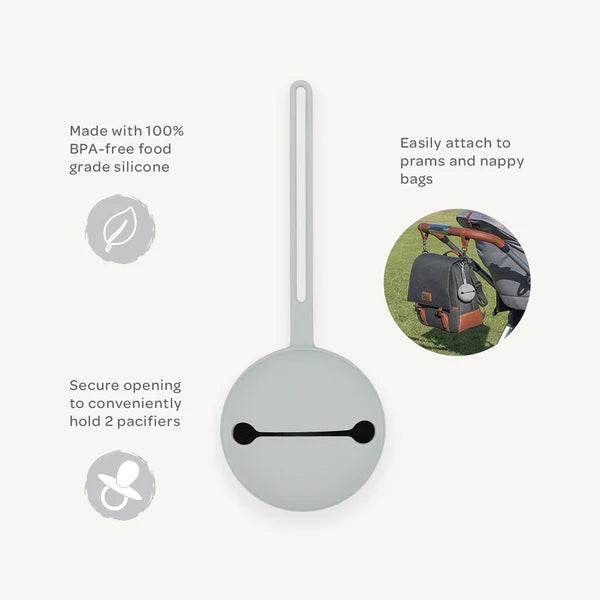 Playground Silicone Pacifier Case - Grey - Image 3