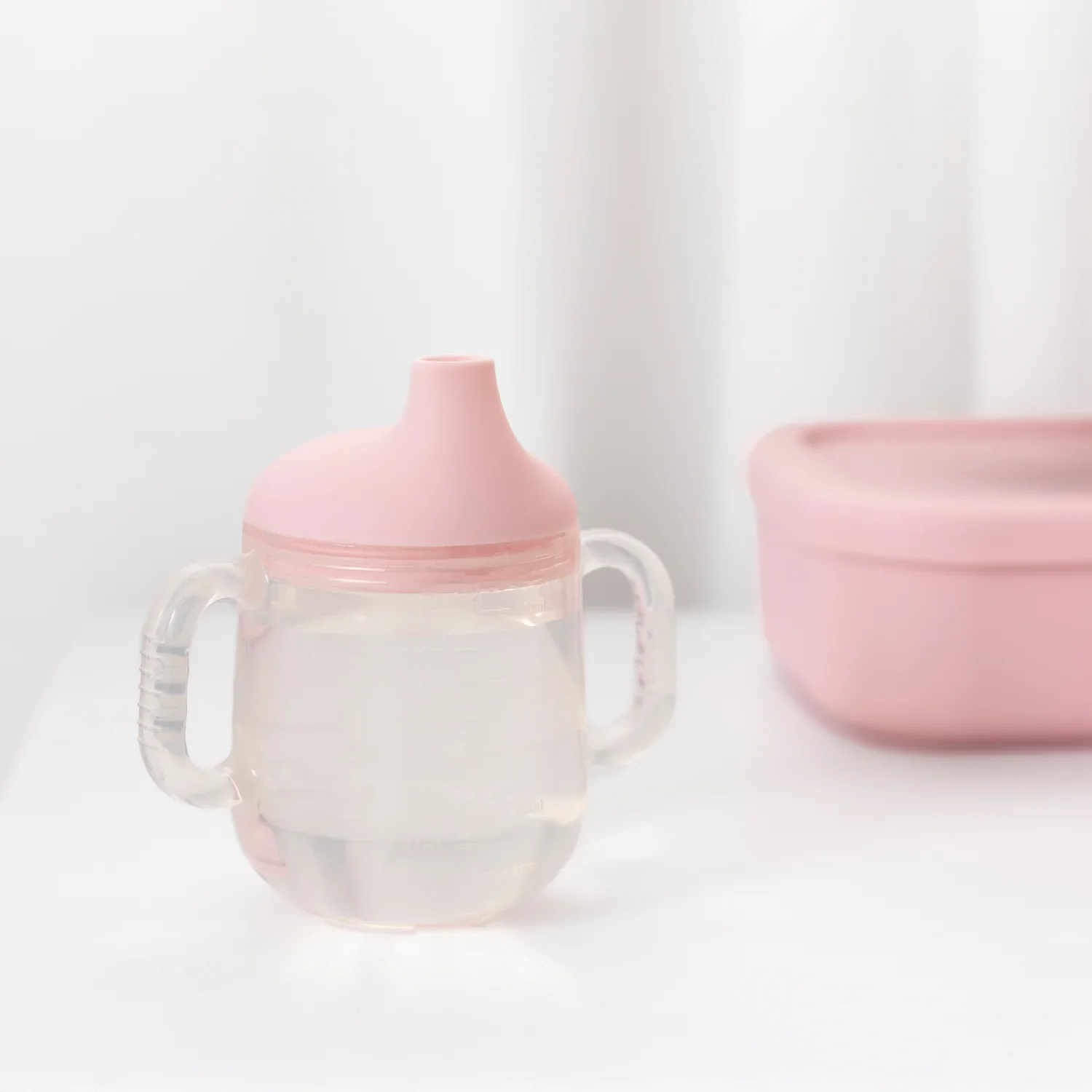 Playground Silicone Sippy Cup - Light Pink - Image 2