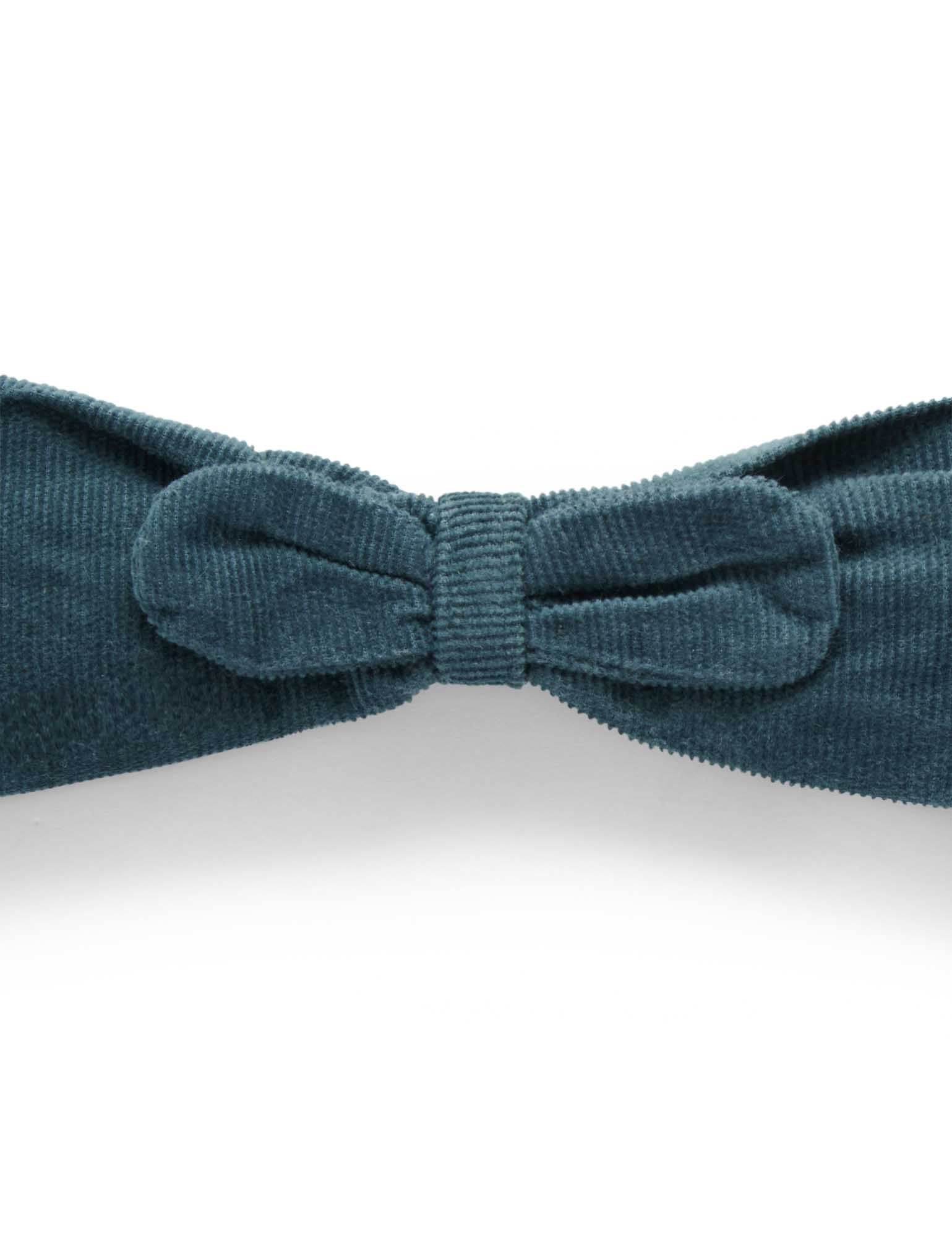 Purebaby Mini Cord Bow Headband - Pine - Image 2