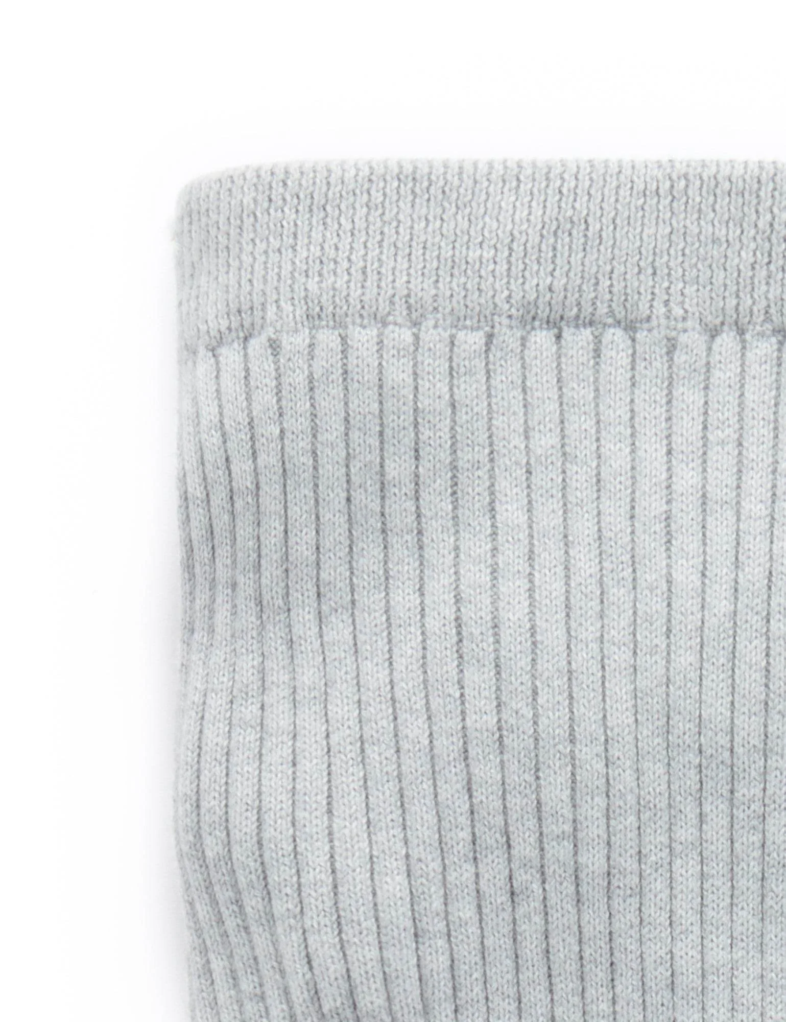Purebaby Rib Knit Leggings - Grey Melange - Image 3