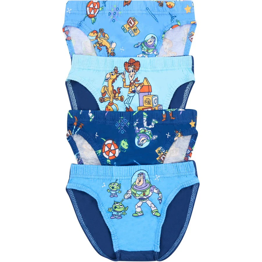 Rio Disney Toy Story Boy's Briefs 4 Pack - Blue/Navy