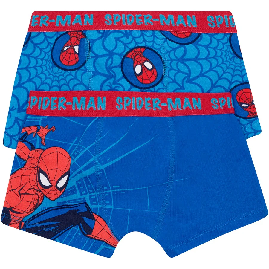 Rio Spider-Man Boys Trunks 2 Pack - Blue