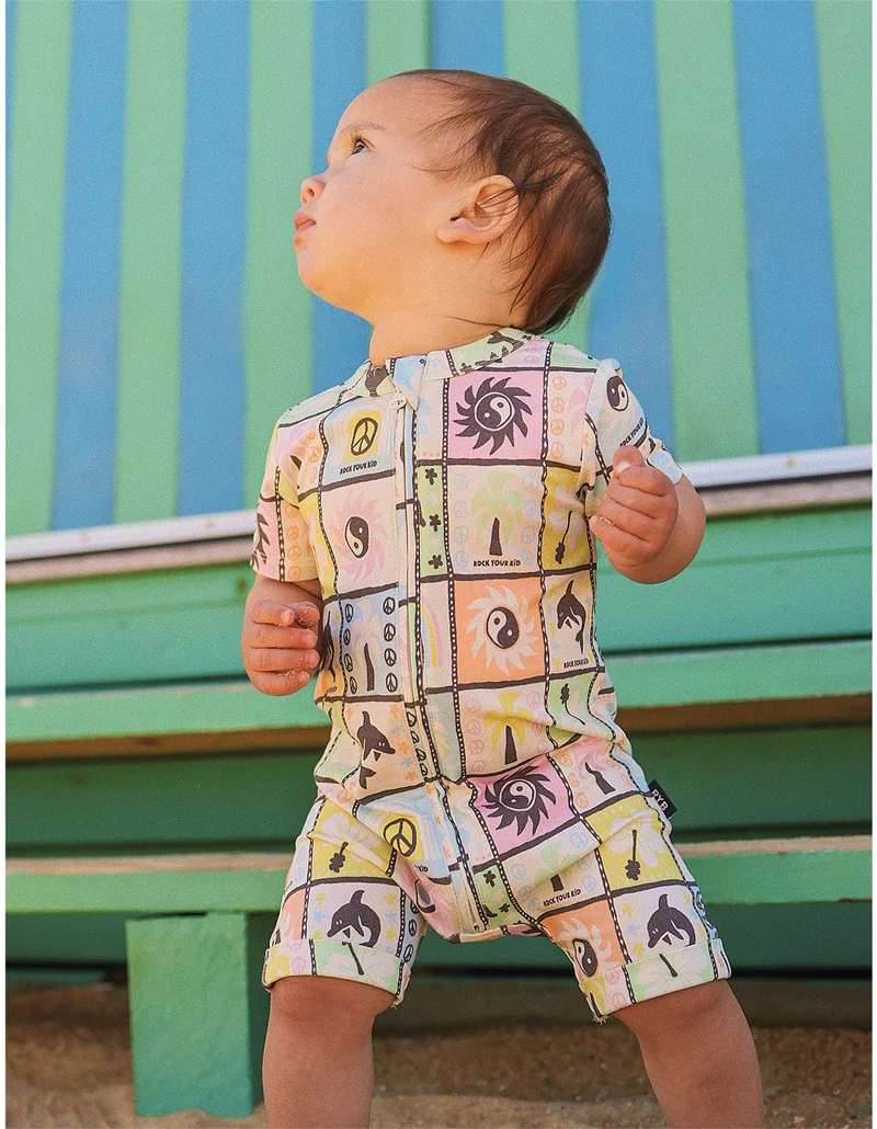 Rock Your Baby Mimi Shorty Coverall - Multi - Image 4