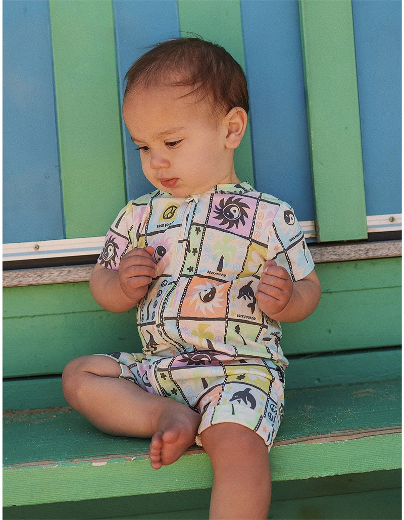 Rock Your Baby Mimi Shorty Coverall - Multi - Image 5