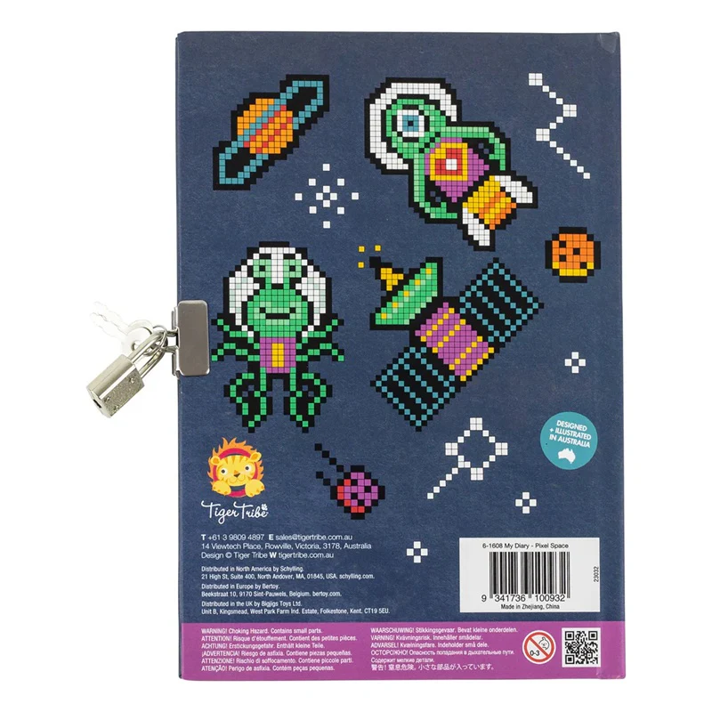Tiger Tribe Lockable My Diary - Pixel Space - Image 3