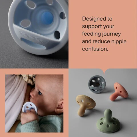 Tommee Tippee Breast-Like Silicone Soother 2 Pack 6-18 Months - Olive Pack - Image 3