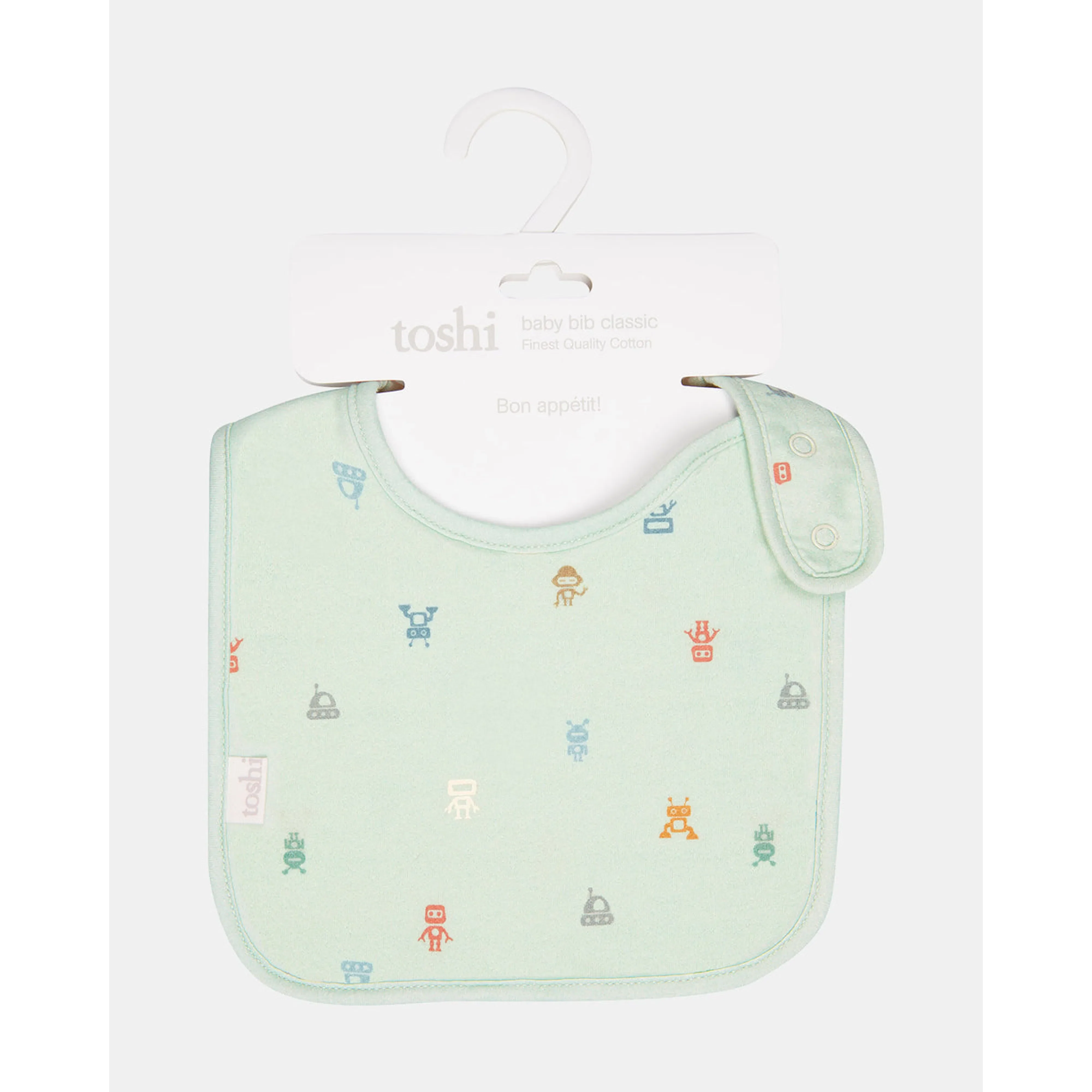 Toshi Baby Bib Classic - Cyborg Thyme - Image 2