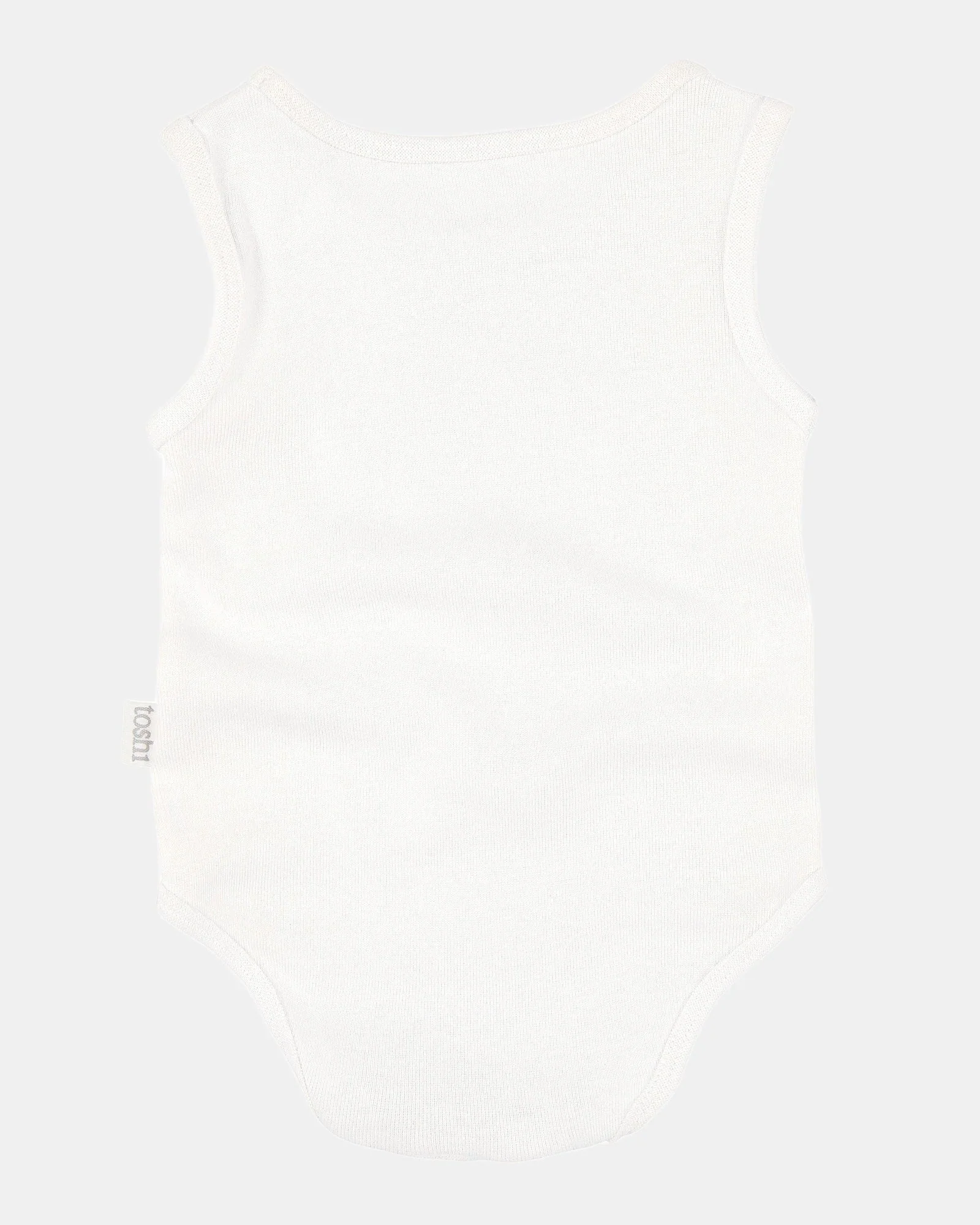 Toshi Dreamtime Organic Onesie Singlet - Cream - Image 2