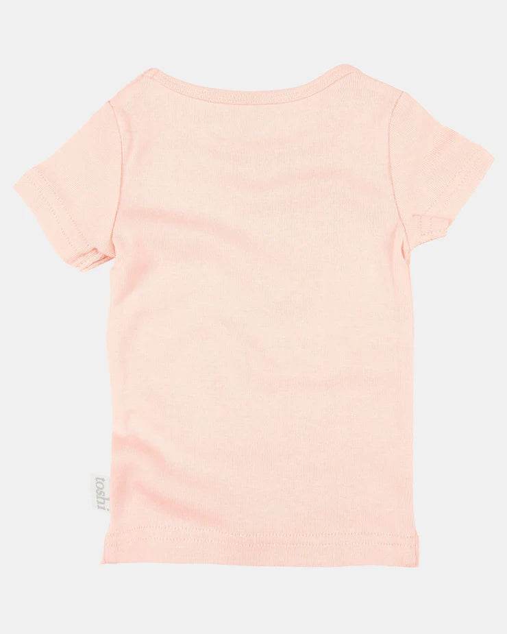 Toshi Dreamtime Organic Tee Short Sleeve - Blush - Image 2