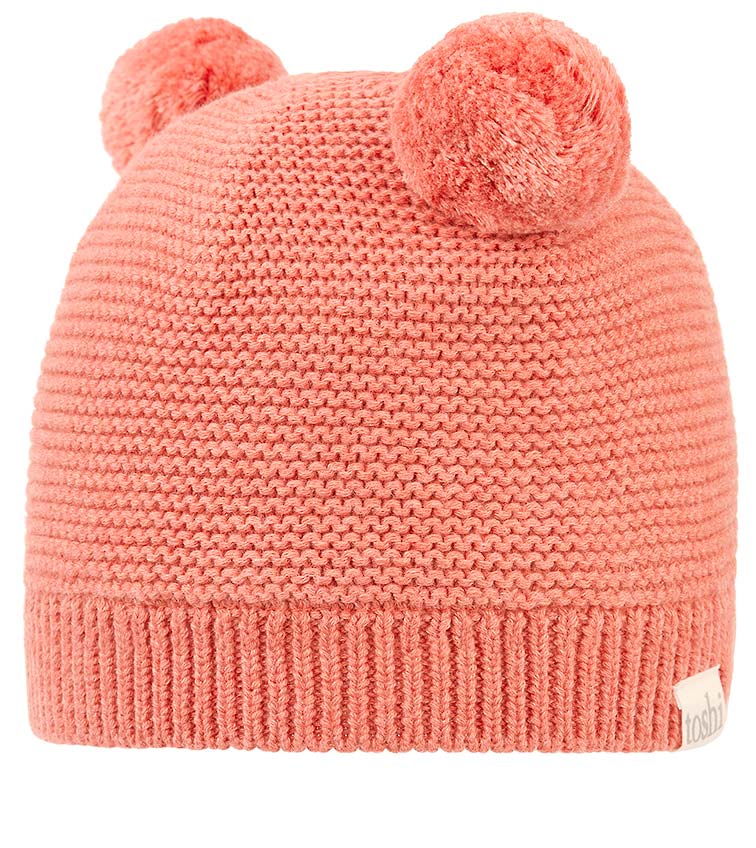Toshi Organic Beanie Snowy - Coral - Image 4