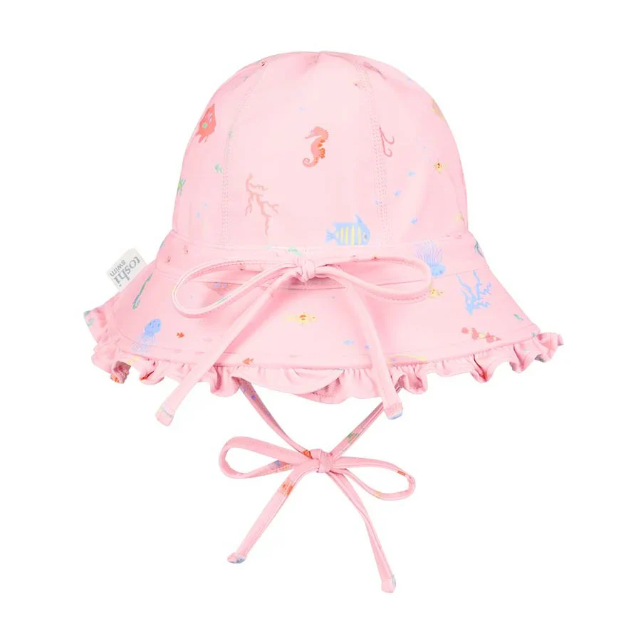 Toshi Swim Baby Bell Hat Classic - Coral - Image 4