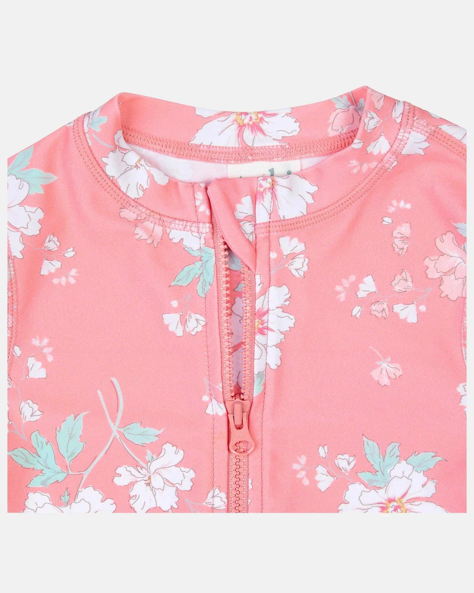 Toshi Swim Kids Rashie Long Sleeve Full Zip Classic - Scarlet - Image 6